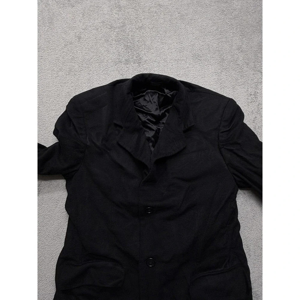 Joseph & Lyman Coat Mens Small‎ Black 100% Cashmere Long Overcoat Bloomingdale's